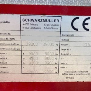 foto 39t sklápěč vana 3os návěs Schwarzmueller