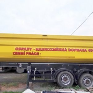 foto zánovní 37m3 dumper návěs vana sklápěč Schwarzmueller KIS 3/E